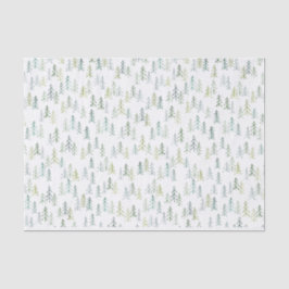 クリスマスツリーイラストレーション水彩  薄葉紙