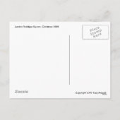 クリスマスツリーイントラファルガースクエアホリデーポストカー シーズンポストカード (裏面)