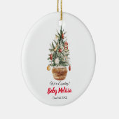 クリスマスツリーウィズアプレクティブペアズオーナメント セラミックオーナメント (右)