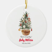 クリスマスツリーウィズアプレクティブペアズオーナメント セラミックオーナメント (正面)