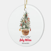 クリスマスツリーウィズアプレクティブペアズオーナメント セラミックオーナメント (左)