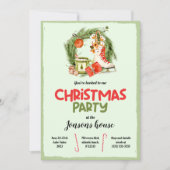 クリスマスツリーウィンターパーティの招待状 招待状 (正面)