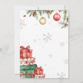 クリスマスツリーウィンターフレンドマスパーティー 招待状 (裏面)