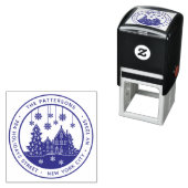 クリスマスツリーウィンターホームパーソナル差出人住所 セルフインキングスタンプ (インサイチュ)