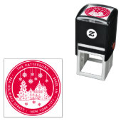 クリスマスツリーウィンターホームパーソナル差出人住所 セルフインキングスタンプ (インサイチュ)