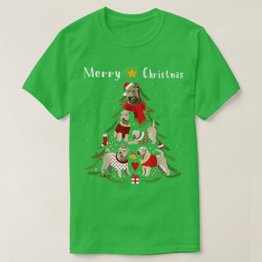 クリスマスツリーウィーテンテリアーバークリスマス Tシャツ (デザイン正面)