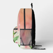 クリスマスツリーウォーターカラーモノグラムフェスティバルホリデー プリントバックパック (右)