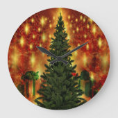 クリスマスツリーウォール ラージ壁時計 (正面)