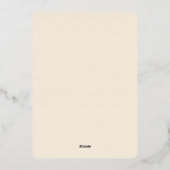 クリスマスツリーウッドランドアニマルズ&コージーヴィレッジ 箔シーズンカード (裏面)