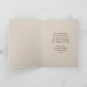 クリスマスツリーエンジェルグリーティングカード カード (内部)