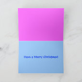 クリスマスツリーオップ付きスノーレディ シーズンカード (内部)