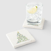 クリスマスツリーオブ猫ちゃんズバイサンドラボイントン ストーンコースター (横)