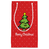 クリスマスツリーオーナメントのライトの文字列 スモールペーパーバッグ (正面)