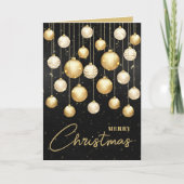 クリスマスツリーオーナメントの挨拶 シーズンカード (正面)