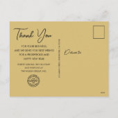 クリスマスツリーオーナメントの挨拶 シーズンポストカード (裏面)