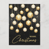 クリスマスツリーオーナメントの挨拶 シーズンポストカード (正面)