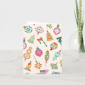 クリスマスツリーオーナメントの装飾 カード (裏面)