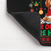 クリスマスツリーオーナメントは歴史のセーターSanta Apoo マウスパッド (コーナー)