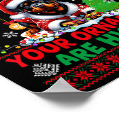 クリスマスツリーオーナメントは歴史のセーターSanta Rott ポスター (角)