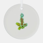 クリスマスツリーオーナメントアートとデザイン ガラスオーナメント (裏面)