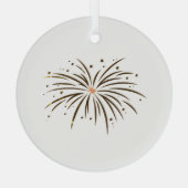 クリスマスツリーオーナメントアートとデザイン ガラスオーナメント (裏面)