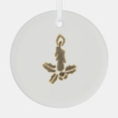 クリスマスツリーオーナメントアートとデザイン ガラスオーナメント (裏面)