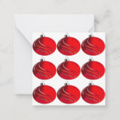 クリスマスツリーオーナメントカード ノートカード (正面)