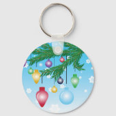 クリスマスツリーオーナメントキーチェーン キーホルダー (正面)