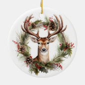 クリスマスツリーオーナメントシカ セラミックオーナメント (裏面)