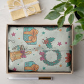 クリスマスツリーオーナメントスターグリーンクリスマス 薄葉紙 (ギフト)