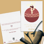 クリスマスツリーオーナメントフォイルアクセント休日カード 箔招待状