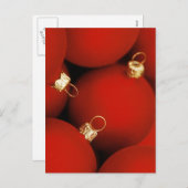 クリスマスツリーオーナメントホリデーカード シーズンポストカード (正面/裏面)