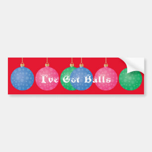 クリスマスツリーオーナメントボールサンダー_コーブ バンパーステッカー