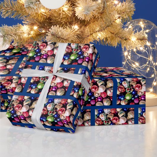 クリスマスツリーオーナメント包装紙 ラッピングペーパー (クリスマス)