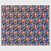 クリスマスツリーオーナメント包装紙 ラッピングペーパー (フラット)