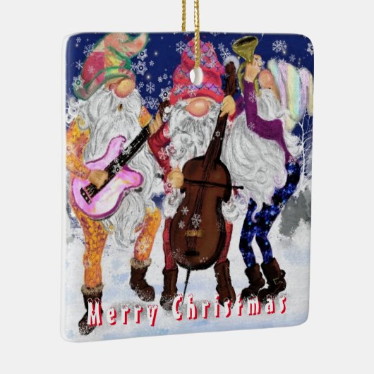 クリスマスツリーオーナメント格言ミュージックバンド セラミックオーナメント (右)