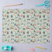 クリスマスツリーオーナメント車グリーンクリスマス 薄葉紙 (クラフト)