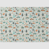 クリスマスツリーオーナメント車グリーンクリスマス 薄葉紙 (正面)