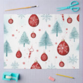 クリスマスツリーオーナメント雪の結晶クリスマス 薄葉紙 (クラフト)