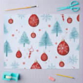 クリスマスツリーオーナメント雪の結晶クリスマス 薄葉紙 (クラフト)