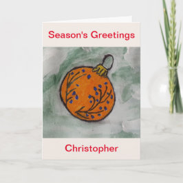 クリスマスツリーオーナメント カード