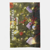 クリスマスツリーオーナメント キッチンタオル (縦)