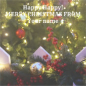 クリスマスツリーオーナメント シール (正面)