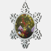 クリスマスツリーオーナメント スノーフレークピューターオーナメント (右)