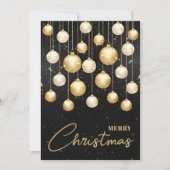 クリスマスツリーオーナメント ビジネスグリーティング フラット シーズンカード (正面)