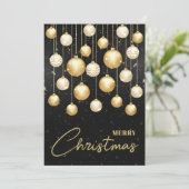 クリスマスツリーオーナメント ビジネスグリーティング フラット シーズンカード (スタンド正面)