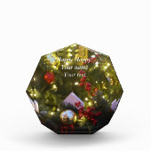 クリスマスツリーオーナメント フォトブロック (正面)