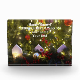 クリスマスツリーオーナメント フォトブロック