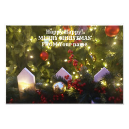 クリスマスツリーオーナメント フォトプリント           