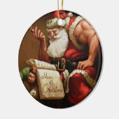クリスマスツリーオーナメント-ボディビル セラミックオーナメント (左)